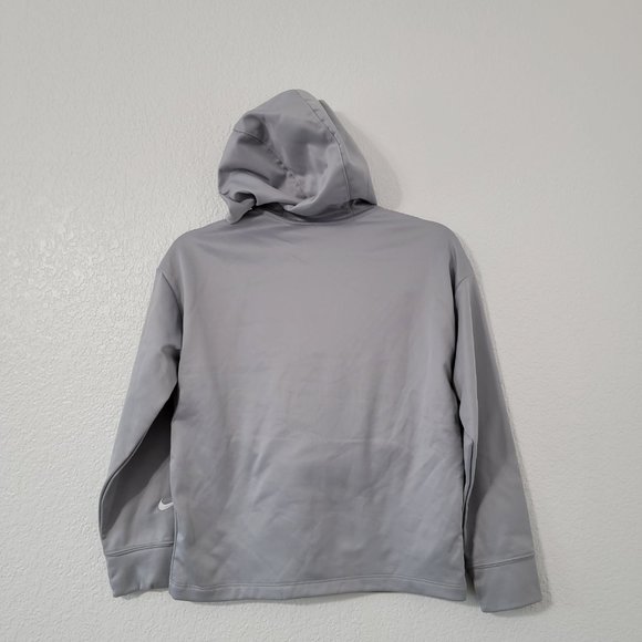 Nike Girls Hoodie Therma-Fit Medium Gray/Pink Thumbhole NWT - Picture 10 of 10